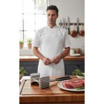 2x Amaciador Carne Alumínio Preto/Prata - Suculência Garanti 2x Amaciador Carne Alumínio Preto/Prata - Suculência Garanti