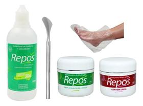 2X Amaciante + Removedor + Creme Uréia Repos +222 + 06 Botin