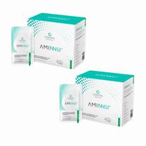 2x Aminnu Eaas 10g- 30 Sachês- Central Nutrition- Limão