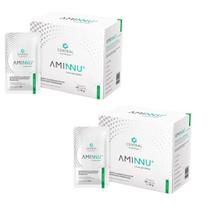 2x Aminnu Sem Xilitol - 30 Sachês - Central Nutrition- Limão
