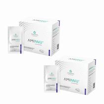 2x Aminnu Sem Xilitol Blueberry-30 Sachês- Central Nutrition