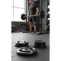 2x Anilha 5kg Emborrachada Ferro Fundido p/ Barra Halter 2x Anilha 5kg Emborrachada Ferro Fundido p/ Barra Halter