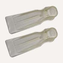 2X Aparador Peso Trava Porta PVC Tipo Silicone Transparente Prendedor Segura Fixador