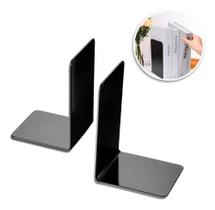 2X Aparador Suporte Organizador Apoio De Livros Acrílico Kit