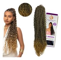 2X Aplique Rabo De Cavalo 75Cm Fibra Bio Natural Cacheado 2X Aplique Rabo De Cavalo 75Cm Fibra Bio Natural Cacheado