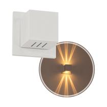 2x Arandela Box Cubo Pequena 6 Fachos BRANCA Parede Muro St1317