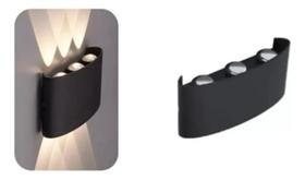 2X Arandela De Led 6W Retangular 2 Focos Com 6 Lentes 3000K