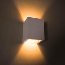 2x Arandela Efeito 2 Focos Marrom Sem Friso Box Policarbonato St1386 2x Arandela Efeito 2 Focos Marrom Sem Friso Box Policarbonato St1386