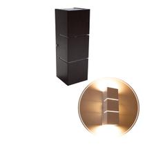 2x Arandela Focos Fachos Frisos 30cm P/ 2 Lâmpadas E27 - MARROM St1286 2x Arandela Focos Fachos Frisos 30cm P/ 2 Lâmpadas E27 - MARROM St1286