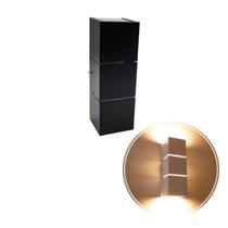 2x Arandela Focos Fachos Frisos 30cm P/ 2 Lâmpadas E27 - PRETA St1286 2x Arandela Focos Fachos Frisos 30cm P/ 2 Lâmpadas E27 - PRETA St1286