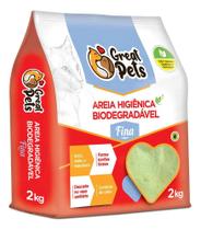 2X Areia Biodegradável De Milho E Mandioca Fina Great Pets 2
