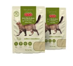 2x Areia Sanitária 100% Natural Grãos Finos Kadi 4kg