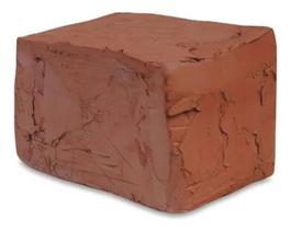 2X Argila Escolar Vermelha Modelar Escultura Artesanato 1Kg