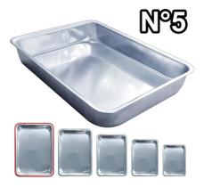 2X Assadeira Bolo Forma De Alumínio Grande Retangular Alta N 2X Assadeira Bolo Forma De Alumínio Grande Retangular Alta N