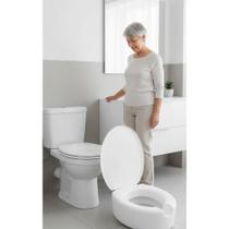 2x Assento Elevado Vaso Sanitário 13,5cm - Mais Conforto e A 2x Assento Elevado Vaso Sanitário 13,5cm - Mais Conforto e A