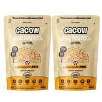 2x Aveia Proteica Oatmeal AmendoPro Cacow Paçoca 450g - 2x Aveia Proteica Oatmeal AmendoPro Cacow Paçoca 450g -
