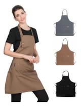 2X Avental De Cozinha Avental Multiuso Ajustável Para Chef