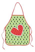 2X Avental Escolar Plástico Estampado Melância 49,5X39,5Cm