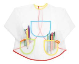 2X Avental Impermeavel Manga Longa Infantil Pintura 2X Avental Impermeavel Manga Longa Infantil Pintura