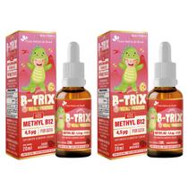 2x B-Trix (Vitamina B12) Kids 20ml Sabor Morango Flora Nativa