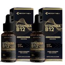 2x B12 Metil Gotas Sublingual 414%vd Vegano Sabor Morango 30ml Ecomev 2x B12 Metil Gotas Sublingual 414%vd Vegano Sabor Morango 30ml Ecomev