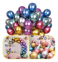 2X Balão Bexiga Metalizado 16 Polegadas - Gigante - 10 Unida 2X Balão Bexiga Metalizado 16 Polegadas - Gigante - 10 Unida