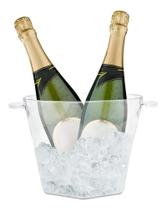 2X Balde De Gelo Cerveja Vinho Champanheira Acrilico 4 Litro