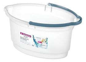 2X Balde Grande Oval Hydrus 14L Transparente Sanremo