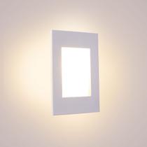2x Balizador Embutir Caixa 4x2 Branco + LED G9 5W Branco Quente Parede Escada St1314