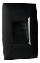 2X Balizador Led Externo 2W Preto Embutir Caixa 4X2 3000K Co 2X Balizador Led Externo 2W Preto Embutir Caixa 4X2 3000K Co