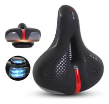 2X Banco Bicicleta Largo Gel Super Macio Vado Com Carrinho