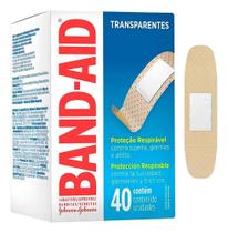 2X Band-Aid Curativos Transparente 40 Unid. Lacrado