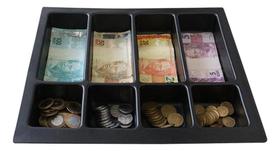 2X Bandeja Divisor Dinheiro Notas Porta Cedulas Moedas Gavet 2X Bandeja Divisor Dinheiro Notas Porta Cedulas Moedas Gavet