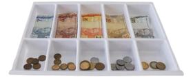 2X Bandeja Divisor Dinheiro Notas Porta Moedas Gavetas 41 X 2X Bandeja Divisor Dinheiro Notas Porta Moedas Gavetas 41 X