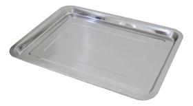 2X Bandeja Retangular Aço Inox Rasa 35X45Cm Garçom Restauran 2X Bandeja Retangular Aço Inox Rasa 35X45Cm Garçom Restauran