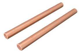 2X Barra De Cobre Puro 3/8 Pol (9,5 Mm) X 12Cm Kit 2 Pcs
