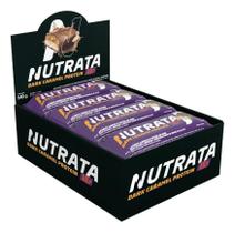 2X Barra De Proteina Dark Caramel Nutrata Caixa 12 Unid Ofer