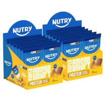 2x Barra de Proteinas Nutry Super Crispy Pasta De Amendoim 12 Unidades 55g - 2x Barra de Proteinas Nutry Super Crispy Pasta De Amendoim 12 Unidades 55g -