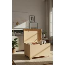 2x Baú MDF Grande 45cm com Fecho p/ Cadeado - Decoração
