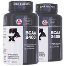 2x Bcaa 2400 - 60 Cápsulas - Max Titanium Sabor Natural