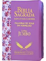 2X Biblia Jumbo Letra Extra Gigante Harpa Feminina Índice Ro