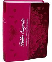 2X Bíblia Sagrada Letra Gigante Índice Capa material sintético