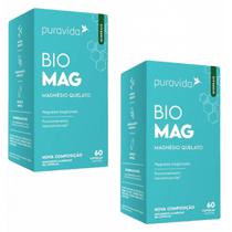 2x Bio Mag- Magnésio Quelato- 60 Softgel- Pura Vida 2x Bio Mag- Magnésio Quelato- 60 Softgel- Pura Vida