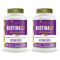 2x Biotina (B7) Cabelos e pele 150% IDR 60 Caps Flora Nativa 2x Biotina (B7) Cabelos e pele 150% IDR 60 Caps Flora Nativa