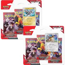 2x Blister Triplo Pokémon Ev10 Rivais Predestinados Copag