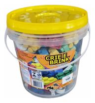 2X Blocos De Montar Com Balde Brinquedo Educativo E Didático 2X Blocos De Montar Com Balde Brinquedo Educativo E Didático