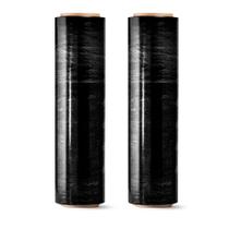 2x Bobina Filme Stretch 2,5kg 150 Metros Preto - Dispropil