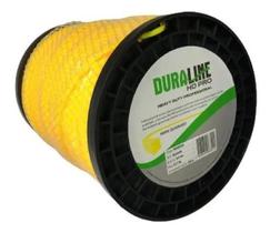 2X Bobina Fio Nylon Roçadeira 3Mm Quadrado 2Kg 245M Duraline