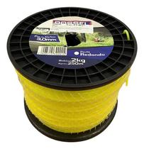 2X Bobina Fio Nylon Roçadeira 3Mm Redondo 250Mts 2Kg