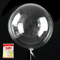 2X Bobo Ballon Bubble Kit 50 Balão 18 Polegadas 45Cm